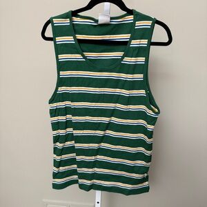 Zara Striped Green Tank Top size L